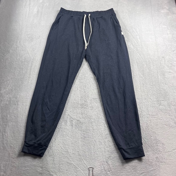 Vuori Pants - Vuori Women Performance Joggers DreamKnit Navy Heather Drawstring Pants
